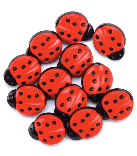 Ladybug Buttons