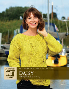Juniper Moon Farm Daisy Sweater Pattern Leaflet