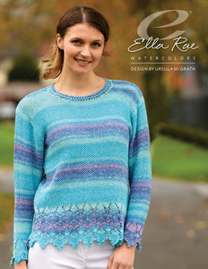 Ella Rae Watercolors Laura Sweater Pattern