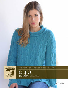 Juniper Moon Farm Cleo Sweater Knit Pattern Leaflet
