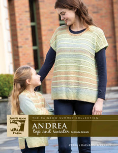 Juniper Moon Farm Andrea Top and Sweater Knit Pattern Leaflet