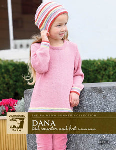 Juniper Moon Farm Knit Dana Kids Sweater and Hat pattern leaflet