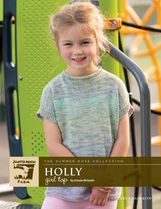 Holly - Girls Top Knitting Pattern Leaflet