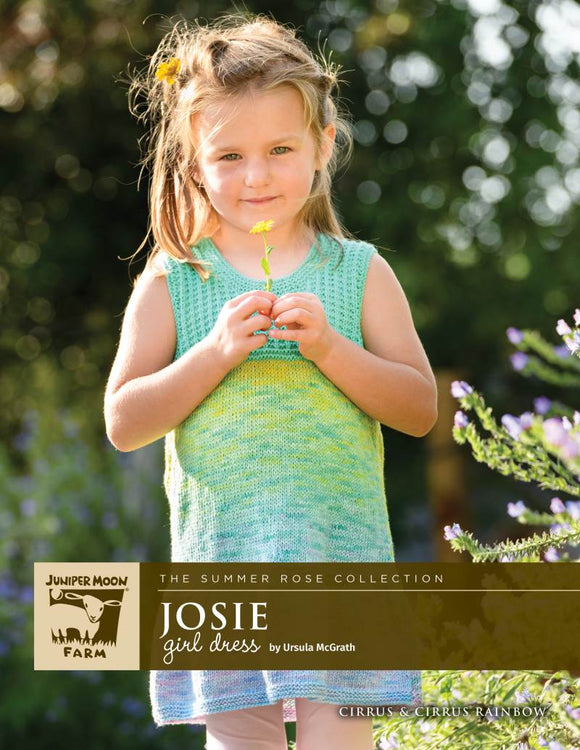 Josie - Knit Girls Dress Pattern Leaflet
