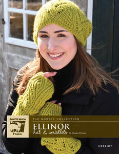 Juniper Moon Farm Ellinor Hat and Wristlets Pattern Leaflet