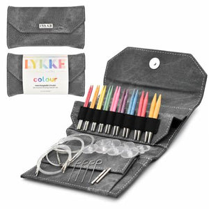 Lykk Make Happy Colour Interchangeable Circular Birchwood Knitting Needle Set